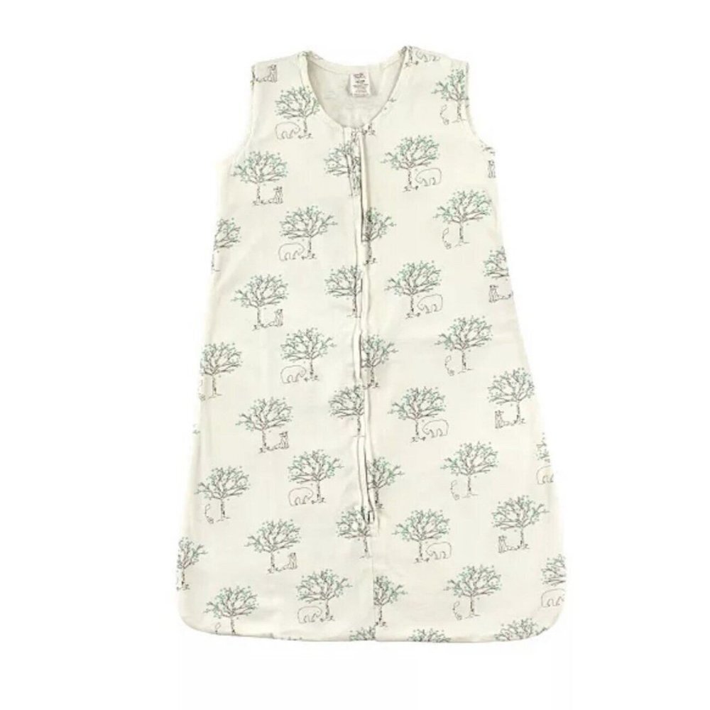 Touched By Nature Organic Cotton Sleeping Bag Baby Blanket, Birch Tree 6-12 M